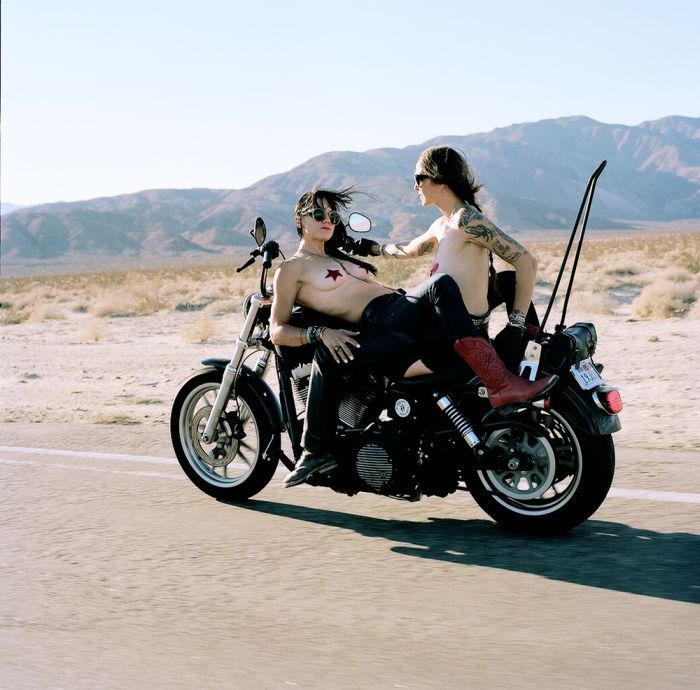 Girls on a motorcycle in Zhenjiang